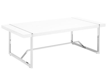 Table basse rectangulaire blanche TULSA