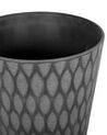 Vaso para plantas em fibra de argila cinzenta escura 36 x 36 x 36 cm LAVRIO_740505