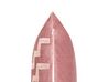 Conjunto de 2 cojines de terciopelo rosa 45 x 45 cm SERGIPE _837754