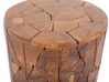 Mesa auxiliar de madera de teca oscura ⌀ 30 cm DAWSON_735986