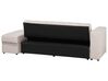 Sectional Sofa Bed with Ottoman Beige FALSTER_751400