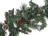 Pre-Lit Frosted Christmas Garland 270 cm Green WAPTA_832045
