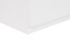 Table de chevet blanche / effet bois clair 2 tiroirs EDISON_798081
