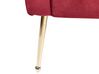 Chaise longue velluto rosso scuro NANTILLY_858432