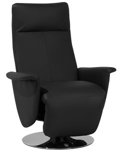 Lepotuoli keinonahkainen musta PRIME