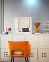 Sada 2 sametových jídelních židlí oranžové SANILAC_871891
