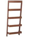 5 Tier Ladder Shelf Dark Wood MOBILE TRIO_447679