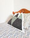Cotton Kids Cushion Mountains 60 x 50 cm Green and Black INDORE_863505