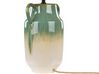 Lampa stołowa ceramiczna zielono-biała LIMONES_871484