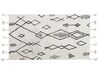 Tapis en coton blanc et noir 80 x 150 cm KEBIR_830859