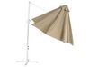 Cantilever Garden Parasol ⌀ 2.95 m Taupe and White SAVONA II_828590