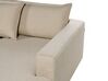 5 Seater Fabric Sofa Beige LILVIKEN_887204