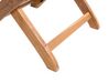 Conjunto de 2 cadeiras de madeira com almofadas em creme MAUI_722087