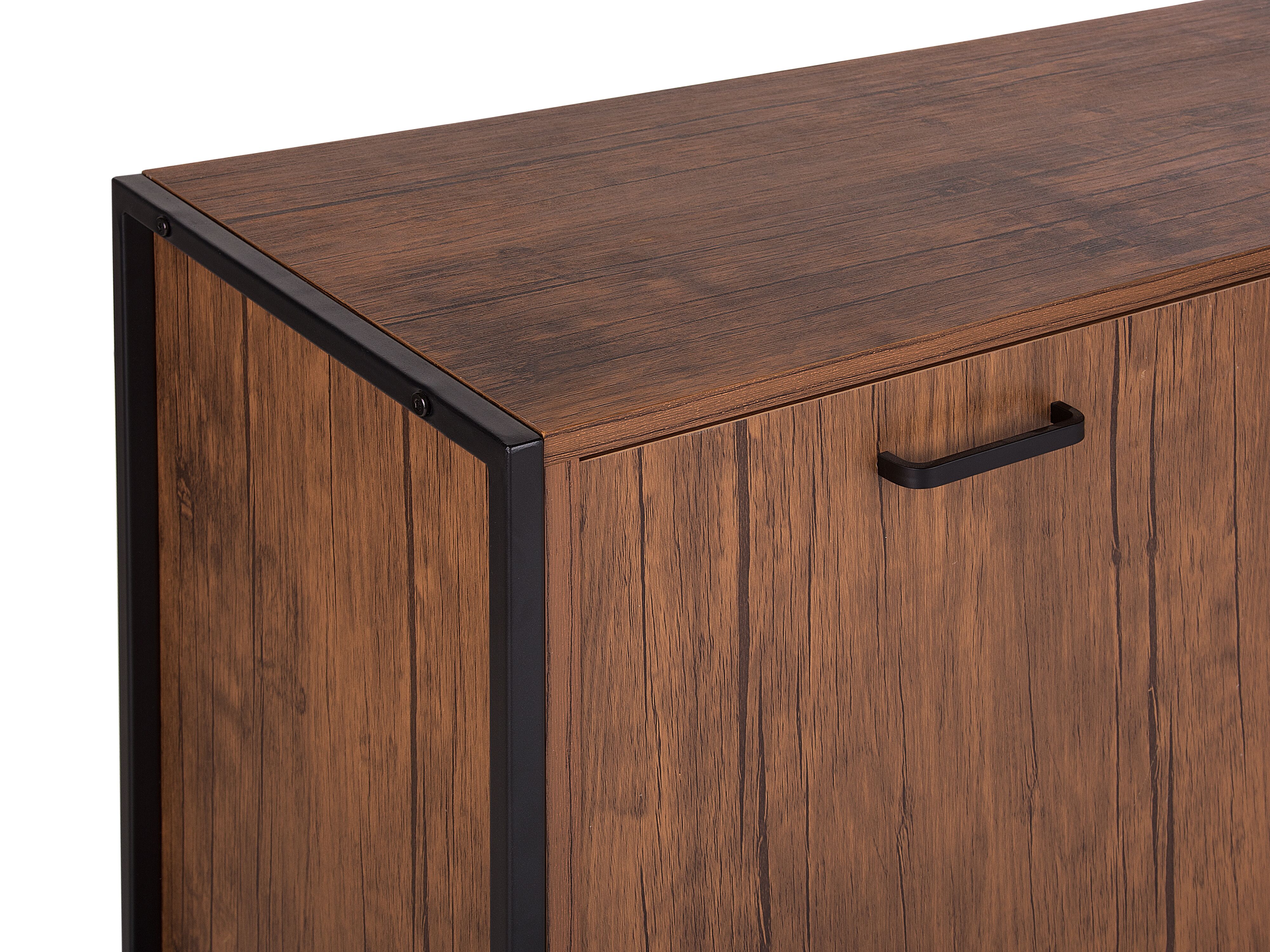 Credenza color legno scuro e nero TIFTON Beliani.it