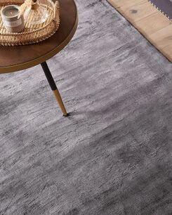 Matto viskoosi tummanharmaa 160 x 230 cm GESI II
