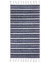Tappeto blu scuro e bianco 80 x 150 cm BADEMLI_846564