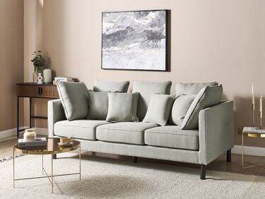 3 Seater Fabric Sofa Grey FENSTAD