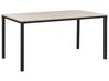 Stół do jadalni 150 x 90 cm czarny z jasnym drewnem HOCKLEY_790617