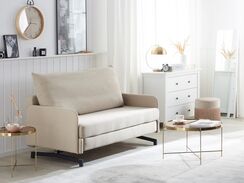 2-istuttava vuodesohva kangas beige BELFAST