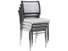 Set of 4 Plastic Conference Chairs Grey SEDALIA_902594