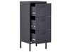 3 Drawer Metal  Storage Cabinet Black WOSTOK_812072