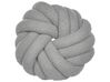Set of 2 Boucle Knot Cushions 31 x 31 cm Grey AKOLA_854661