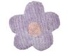 Dekokissen Baumwolle Blumenform violett 30 x 30 cm 2er Set SORREL_906023