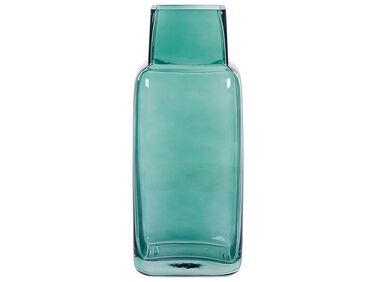 Bloemenvaas groen glas 26 cm MERBAKA