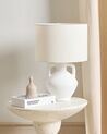 Accent Side Table White Terazzo Effect CAFFI_898752