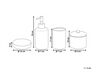 4-częściowy zestaw akcesoriów łazienkowych ceramiczny złoty CUMANA_823308