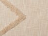 Decke Baumwolle beige 130 x 180 cm geometrisches Muster JAUNPUR_829380