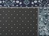 Teppich grau orientalisches Muster 80 x 300 cm Kurzflor VADKADAM_831384