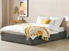 Čalúnená sivá posteľ s úložným priestorom 160 x 200 cm DINAN_721440