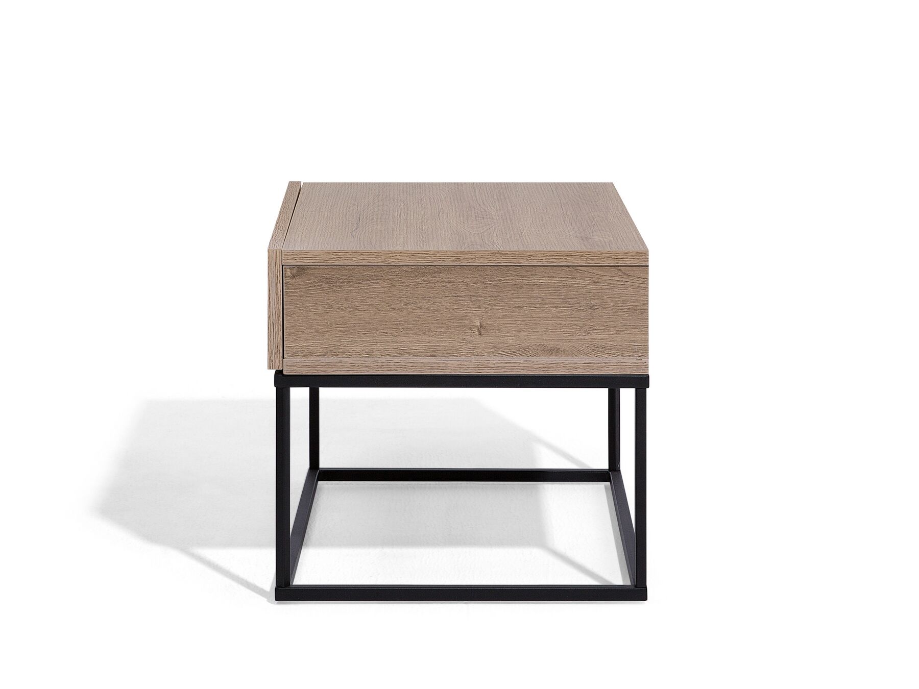 Bedside Table Dark Wood CAIRO Beliani.co.uk