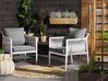 4 Seater Aluminium Garden Sofa Set Grey LATINA_775774