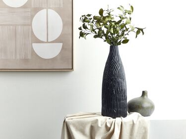 Dekorativ vase 50 cm terrakotta svart FLORENTIA