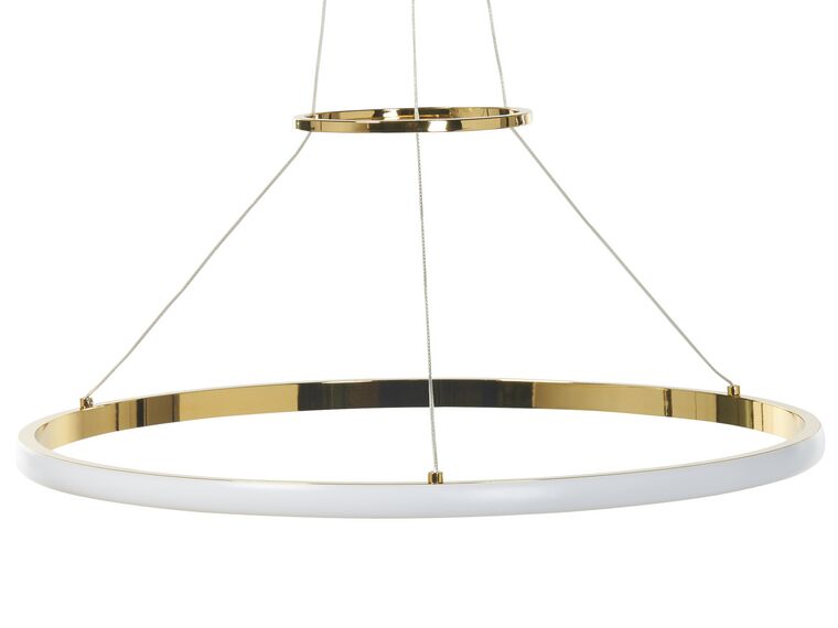 Lampa wisząca LED metalowa złota TANO_815505