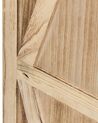 Biombo com 4 painéis em madeira castanha clara 170 x 163 cm RIDANNA_874078