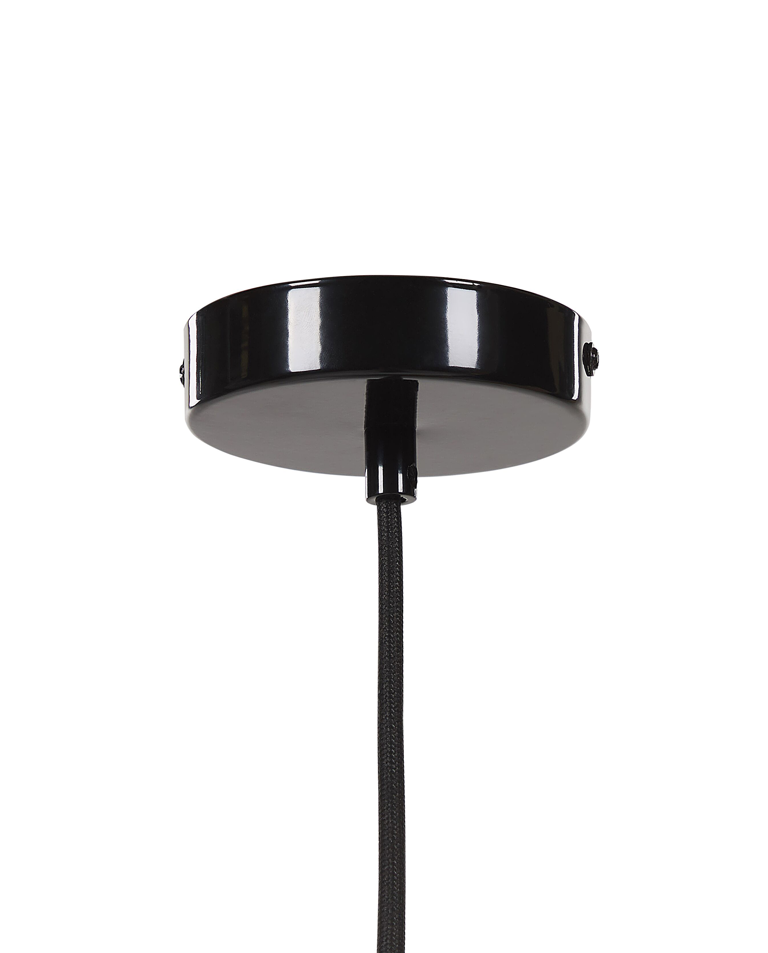 Závesná kovová lampa čierna ISKAR_776400