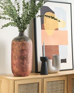 Kukkamaljakko terrakotta kupari 53 cm SARAGOSSA