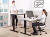 Electric Adjustable Standing Desk 160 x 72 cm White and Black DESTINES_899488