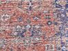 Teppich Baumwolle rot / blau 200 x 300 cm orientalisches Muster Kurzflor KURIN_863002