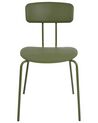 Set of 2 Dining Chairs Green SIBLEY_905683