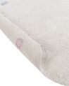 Okrúhly detský bavlnený koberec ⌀ 120 cm béžový DUREVI_907170