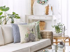 Koristetyynysetti 2 kpl pupukuviolla ruskeanharmaa 45 x 45 cm FATSIA