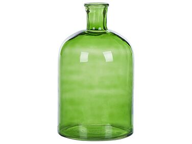 Zöld üveg virágváza 31 cm PULAO