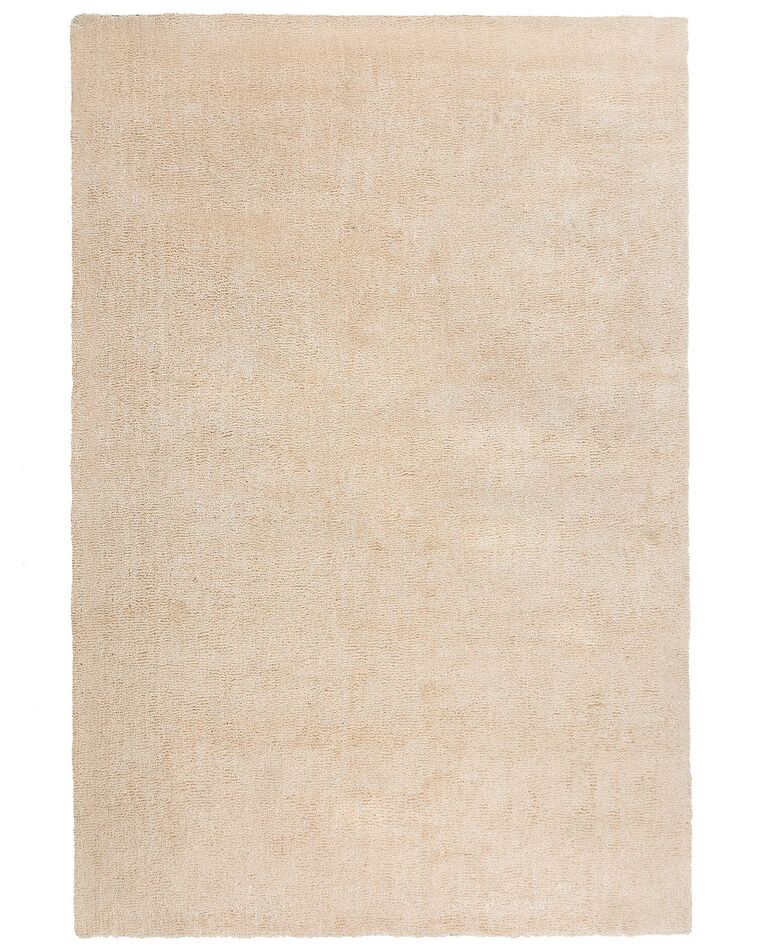 Tappeto shaggy beige chiaro 200 x 300 cm DEMRE_683595
