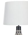 Lámpara de mesa de cerámica negro/blanco crema/beige 68 cm SHEBELLE_822388