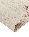 Teppich Baumwolle beige 80 x 150 cm geometrisches Muster GUWAHATI_839167