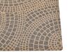 Teppich Jute beige / grau 200 x 300 cm geometrisches Muster Kurzflor ARIBA_852807